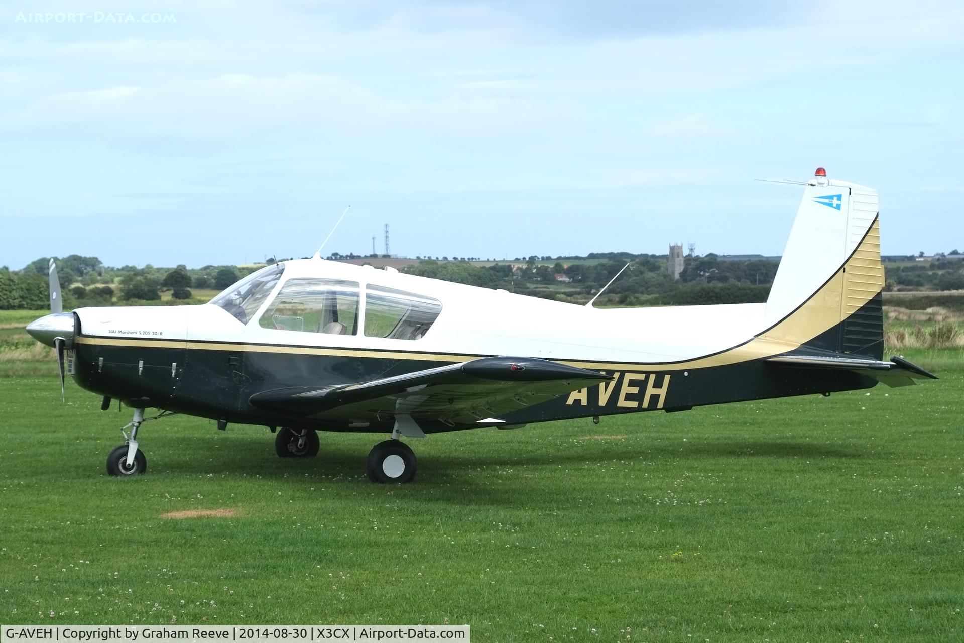 G-AVEH, 1967 SIAI-Marchetti S-205-20R C/N 346, Parked at Northrepps.