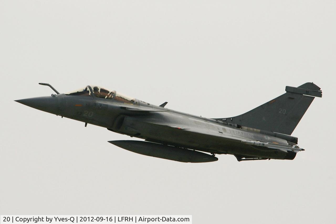 20, Dassault Rafale M C/N 20, French Naval Aviation Dassault Rafale M, Take off rwy 07, Lann Bihoué Naval Air Base (LFRH-LRT) Open day 2012