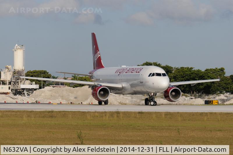 N632VA, 2007 Airbus A320-214 C/N 3155, Ft. Lauderdale
