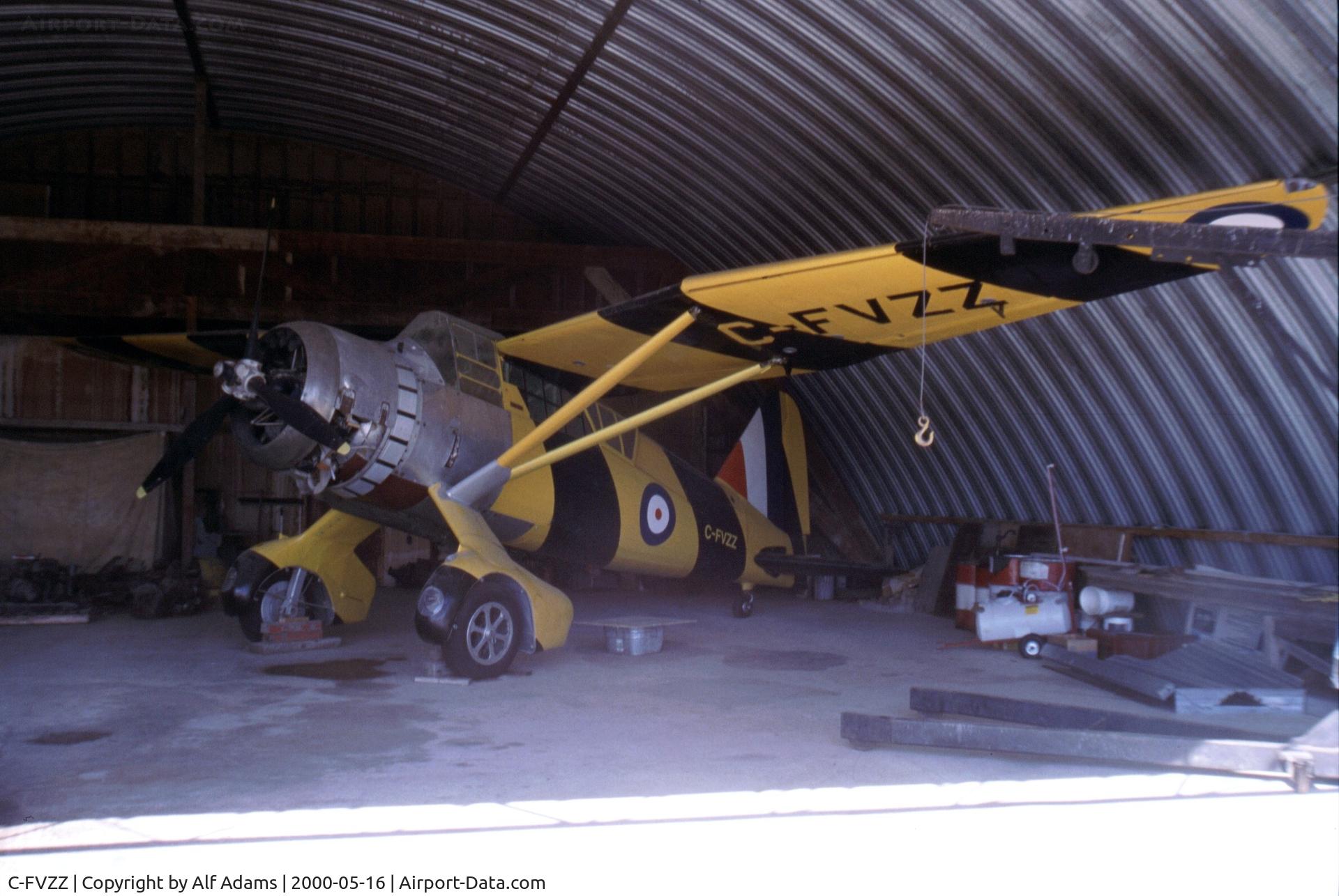 C-FVZZ, 1942 Westland Lysander IIIA C/N 1206, This shows the Lysander when it was owned by Harry Whereatt at Assiniboia, Saskatchewan, Canada.