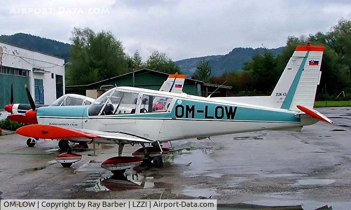 OM-LOW, Zlin Z-43L C/N 0084, Zlin Z.43L [0084] Zilina~OM 11/09/2007