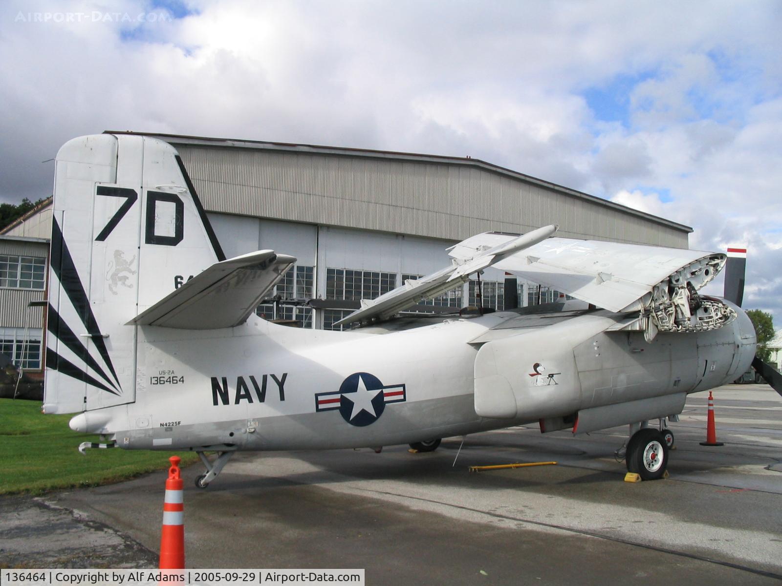 136464, Grumman S2F-1 Tracker C/N 373, Photo shows 136464 at the MAPS Air Museum in North Canton, Ohio in Sep 2005.
