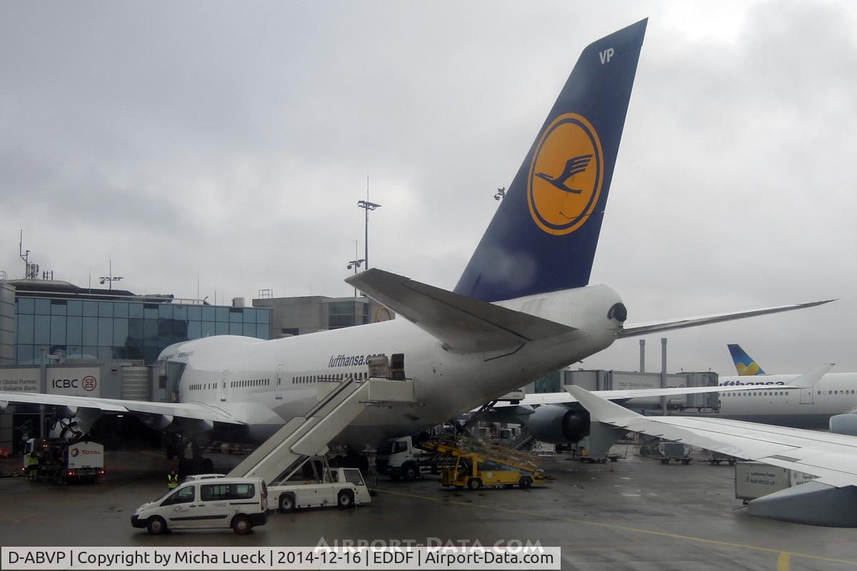 D-ABVP, 1997 Boeing 747-430 C/N 28284, Gloomy day in FRA