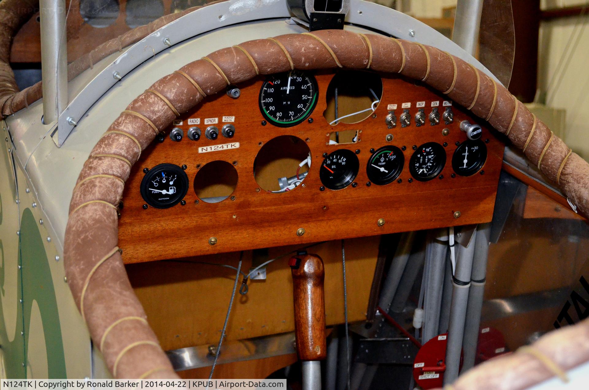 N124TK, 2002 Nieuport 12 Replica C/N 084, Cockpit - Replica-Weisbrod Aircraft Museum