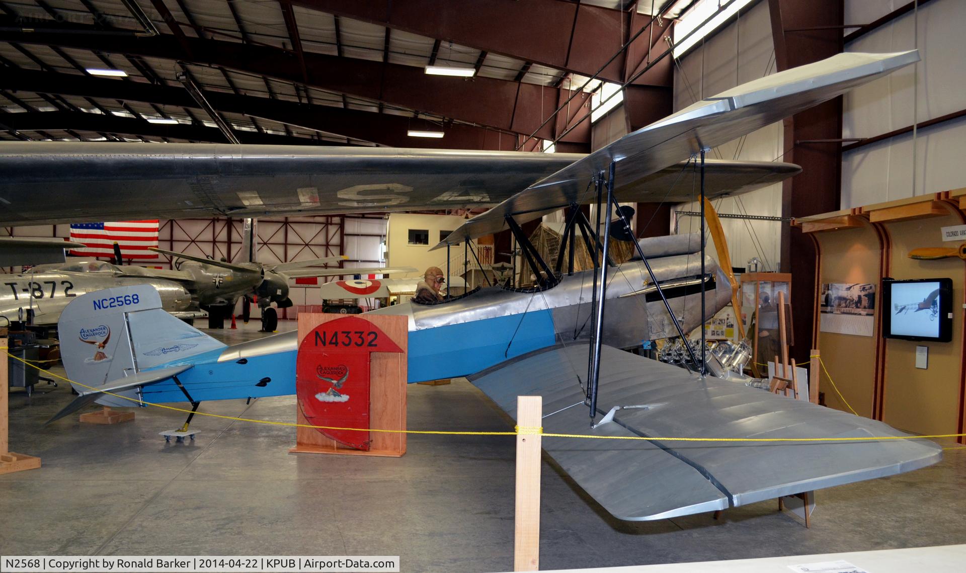N2568, 1926 Alexander Long Wing Eaglerock C/N 122, Weisbrod Aircraft Museum
