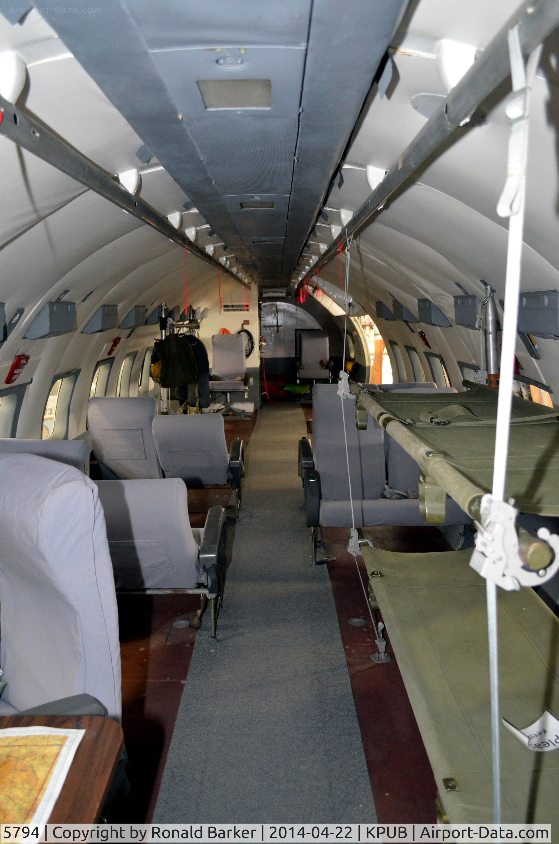 5794, 1952 Convair HC-131A (C-131A) Samaritan C/N 53-14, Interior-Weisbrod Aircraft Museum