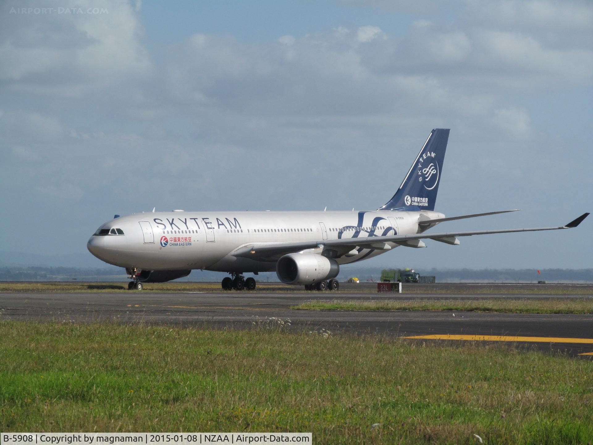 B-5908, 2012 Airbus A330-243 C/N 1372, just landed