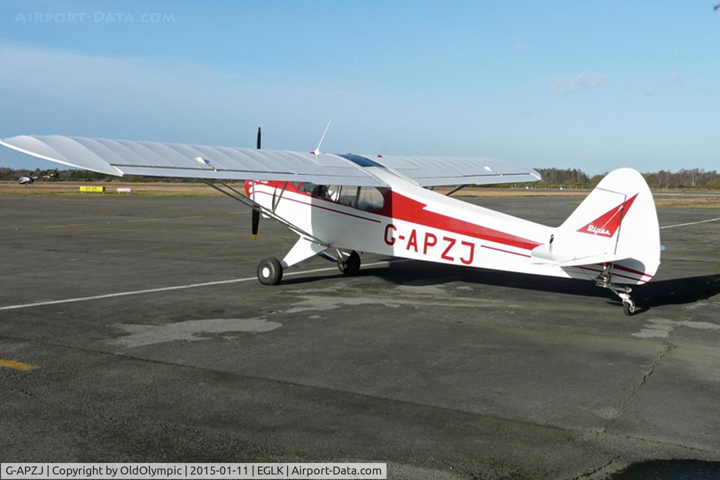 G-APZJ, 1959 Piper PA-18-150 Super Cub C/N 18-7233, Parked EGLK