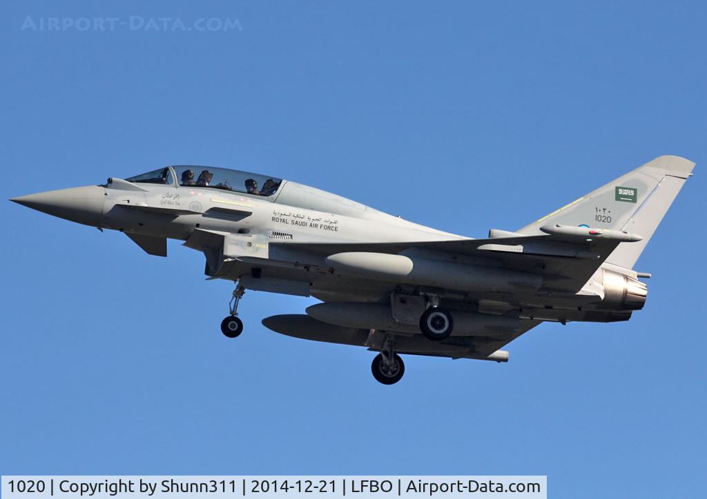 1020, 2014 Eurofighter EF-2000 Typhoon T3 C/N 424/CT017, Delivery day from Warton via Toulouse, Malta and Sharm-el-Sheikh...