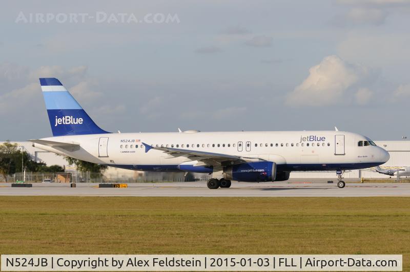 N524JB, 2001 Airbus A320-232 C/N 1528, Ft. Lauderdale