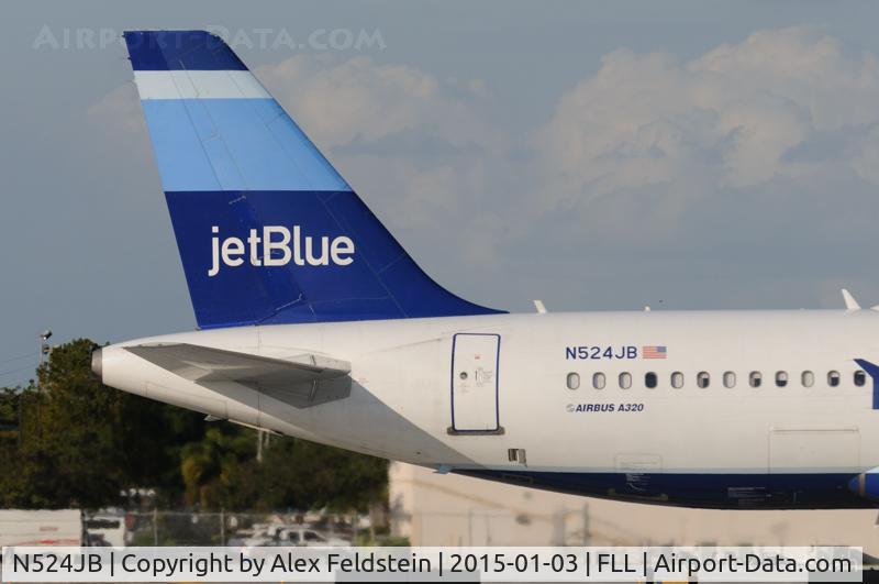 N524JB, 2001 Airbus A320-232 C/N 1528, Ft. Lauderdale