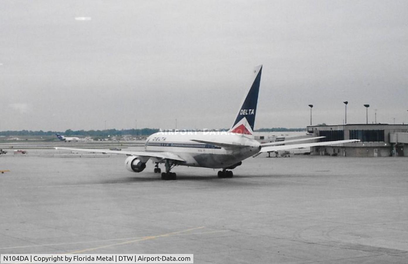 N104DA, 1982 Boeing 767-232 C/N 22216, Delta 767-200 taken on film back in 2002