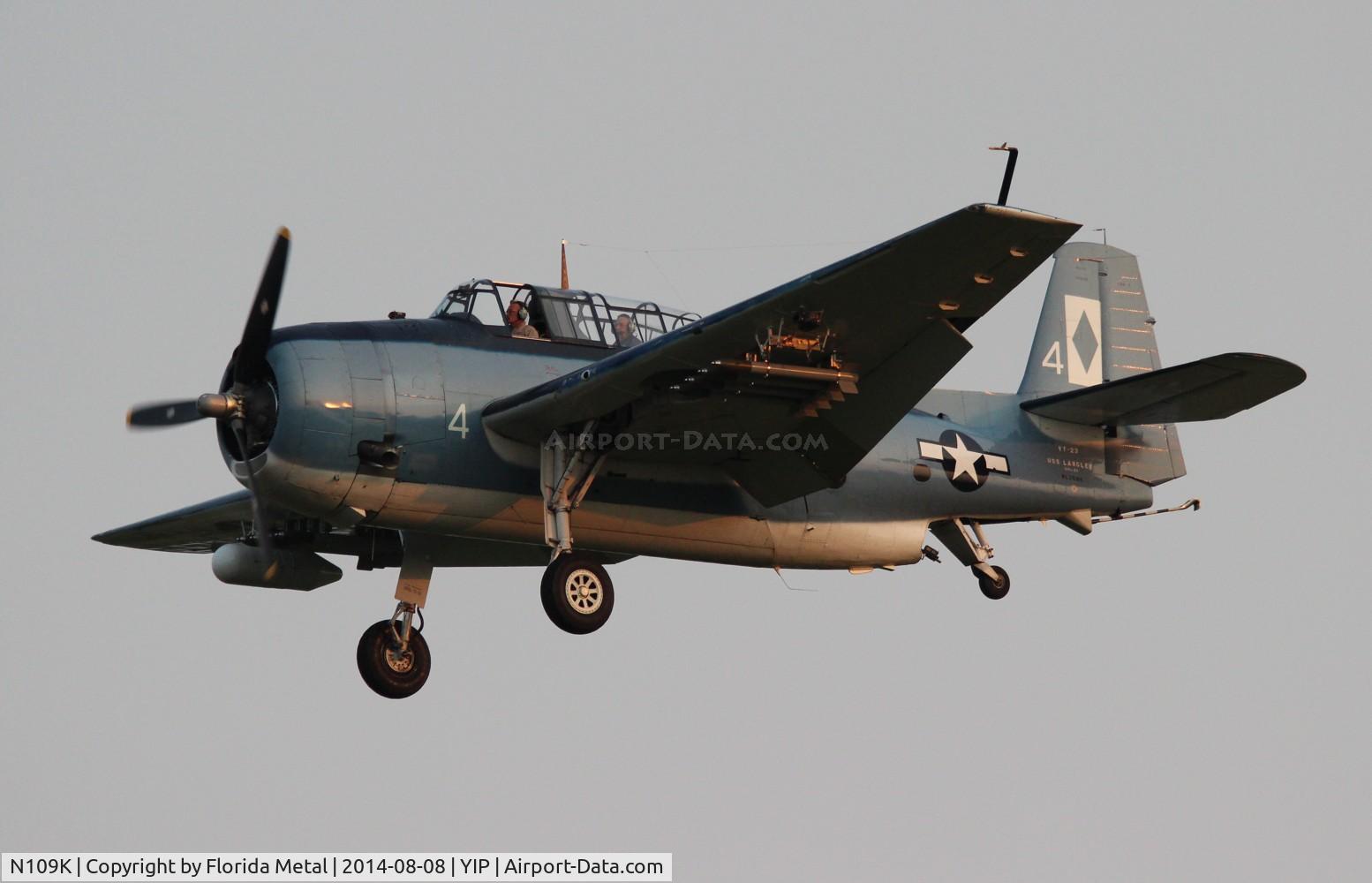 N109K, 1945 Grumman TBM-3 Avenger C/N 3800, TBM-3 Avenger