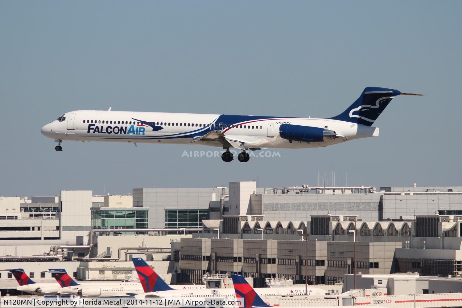 N120MN, 1992 McDonnell Douglas MD-83 C/N 53120, Falcon MD-83