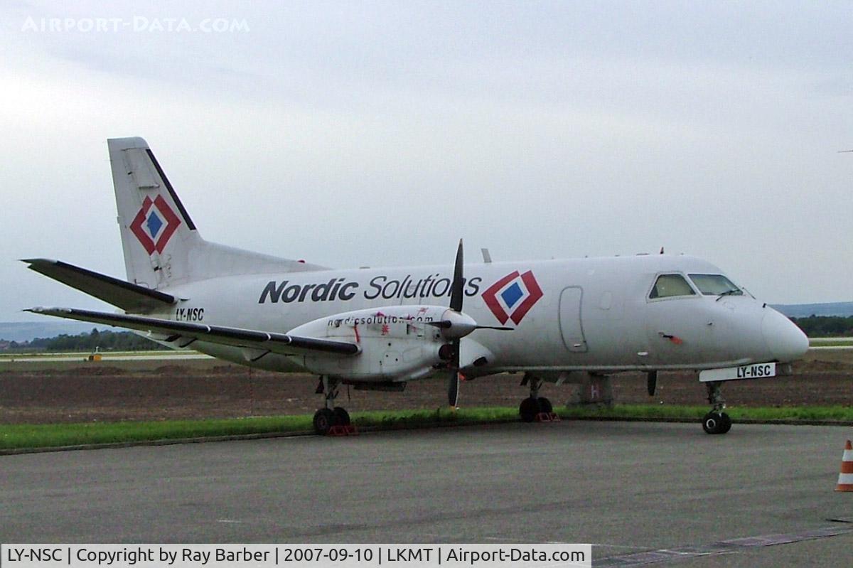 LY-NSC, 1985 Saab-Fairchild SF340 C/N 340A-037, SAAB-Scania SF.340AF [037] (Nordic Solutions) Ostrava-Mosnov~OK 10/09/2007