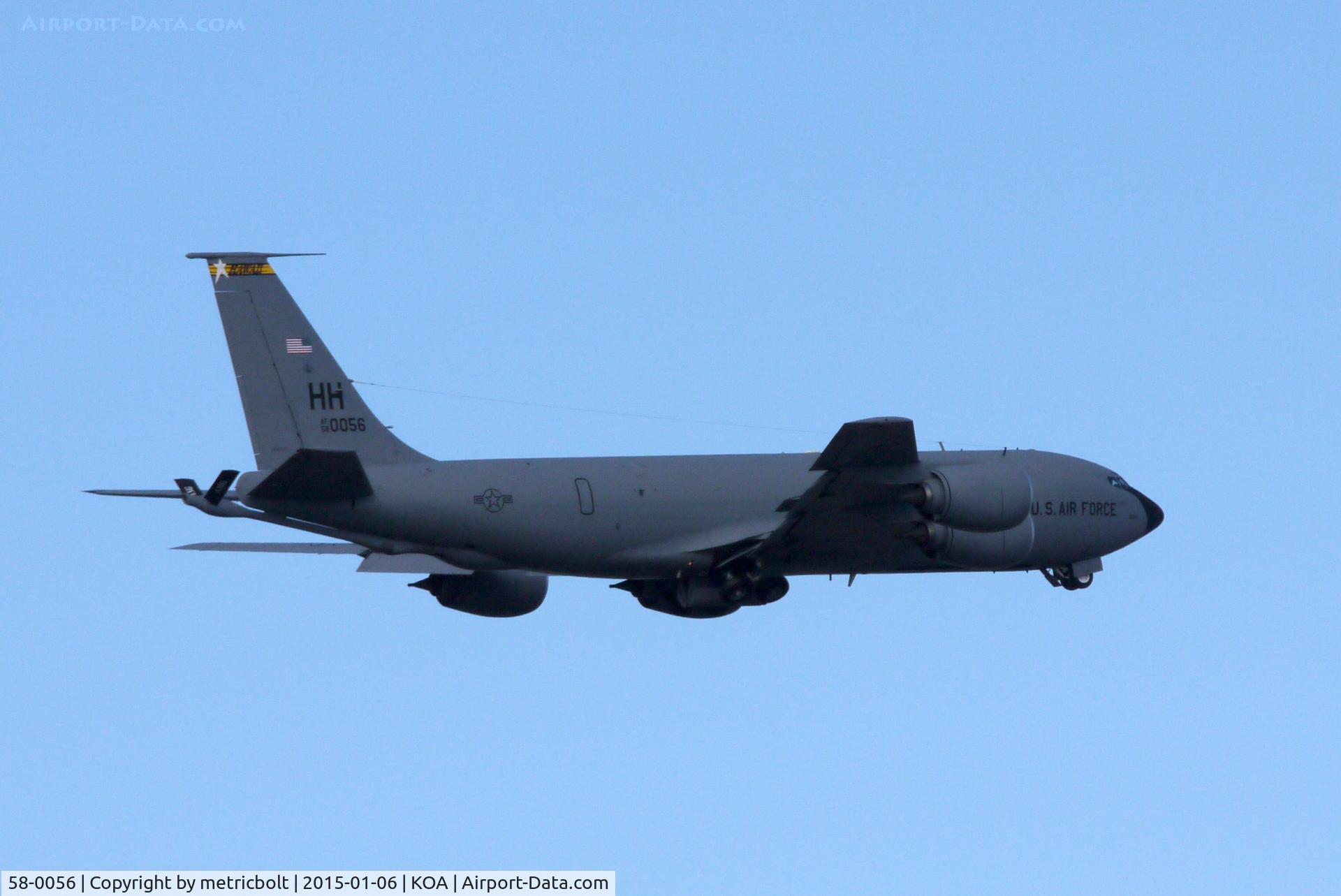 58-0056, 1958 Boeing KC-135R Stratotanker C/N 17801, Touch and go at KOA