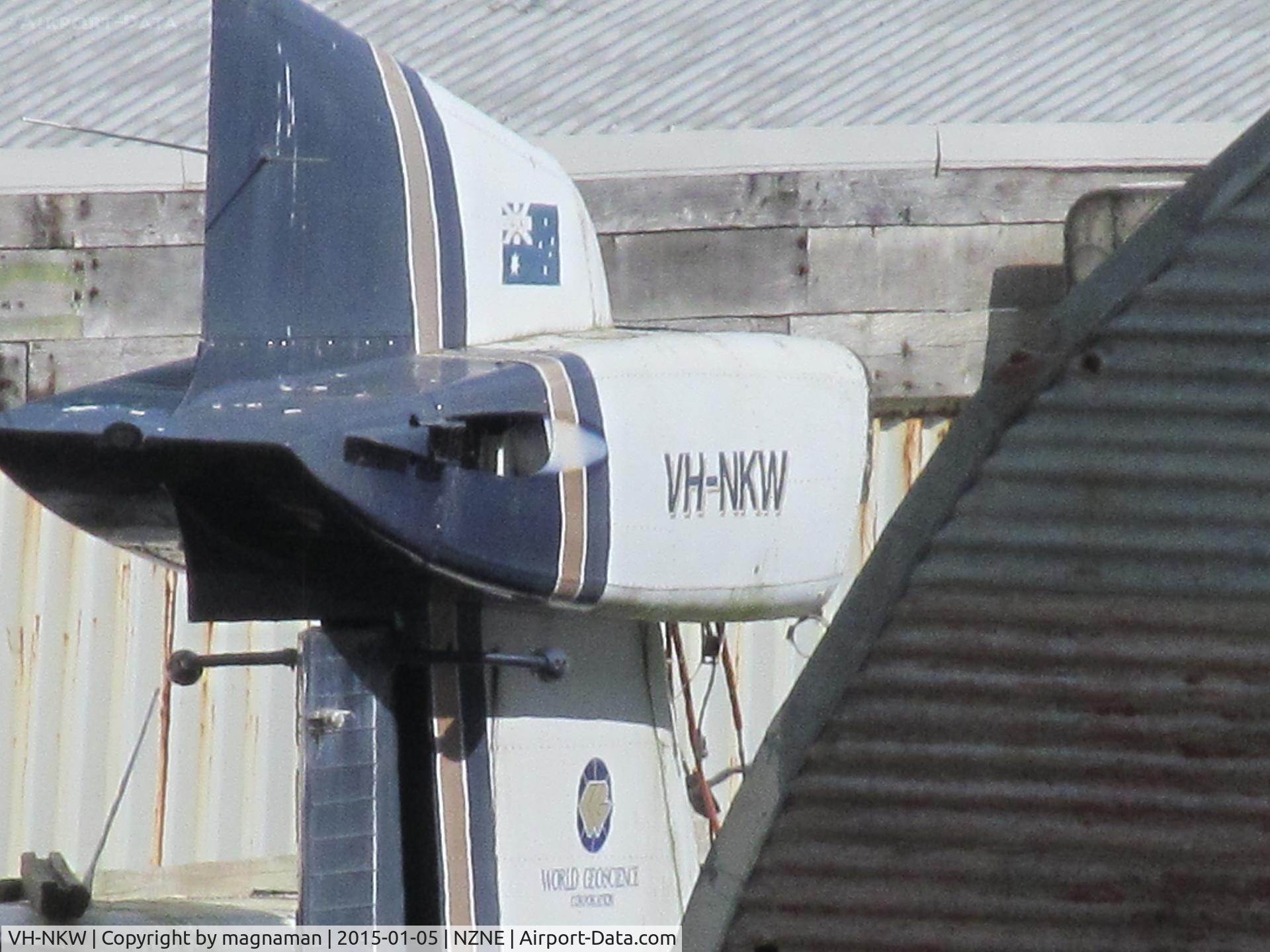 VH-NKW, 1974 Britten-Norman BN-2A Mk.III-1 Trislander C/N 381, in storage at North Shore. Another white trislander next to it - if anyone knows identity of that please let me know.