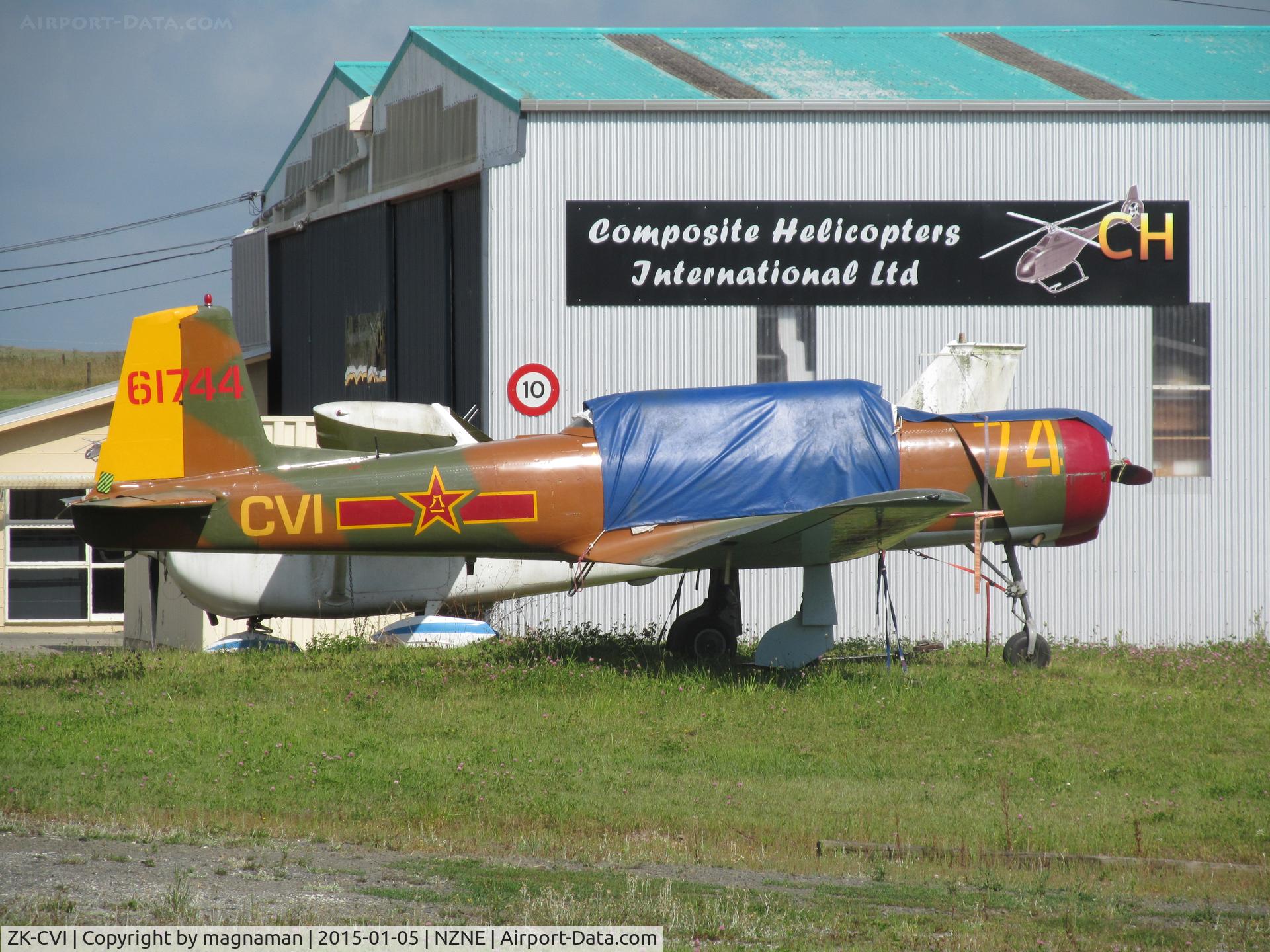 ZK-CVI, Nanchang CJ-6 C/N 3632001, thought it was a yak - but no.