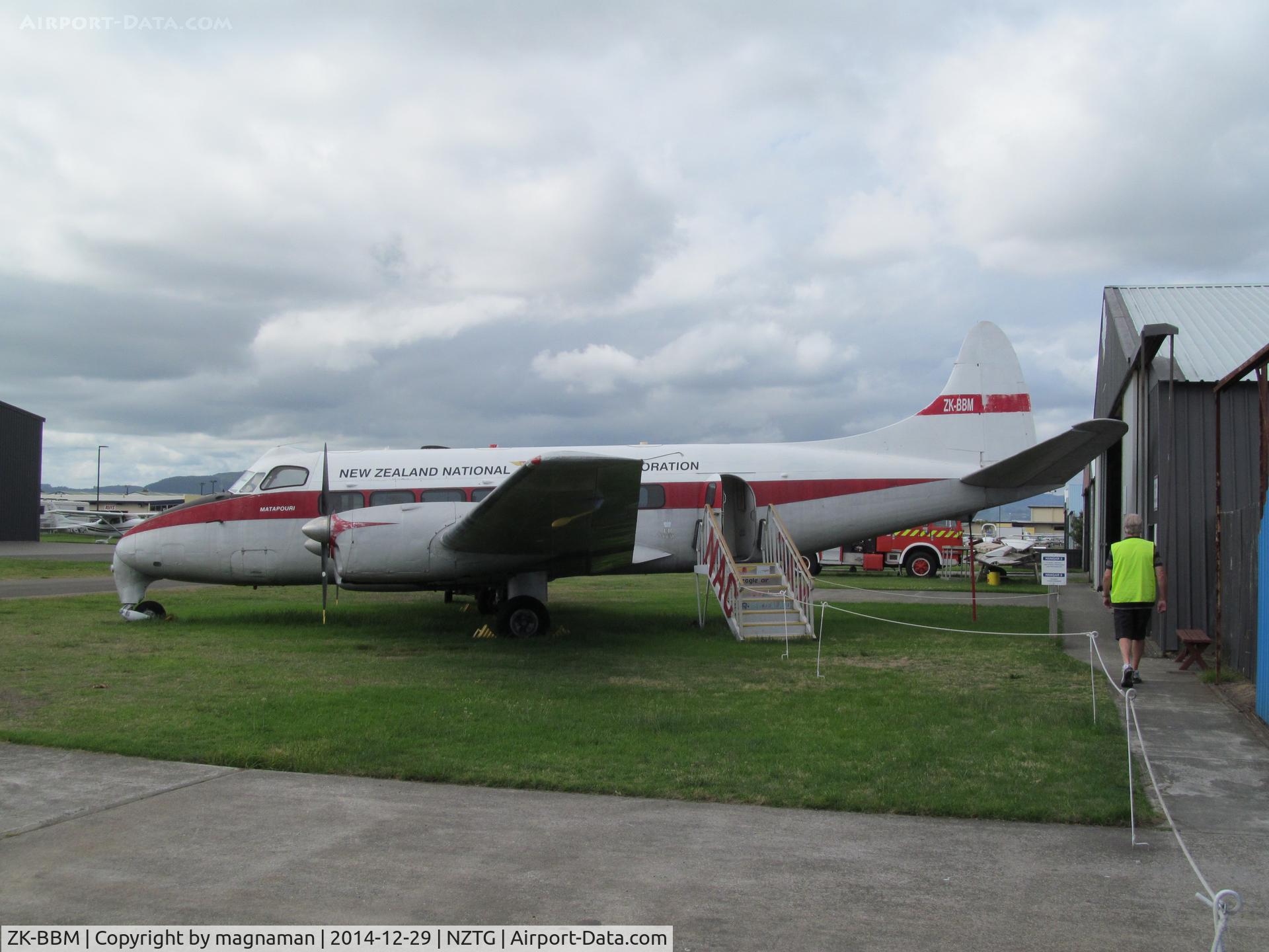 ZK-BBM, 1953 De Havilland DH.114 Heron 1B C/N 14011, outside shot at museum