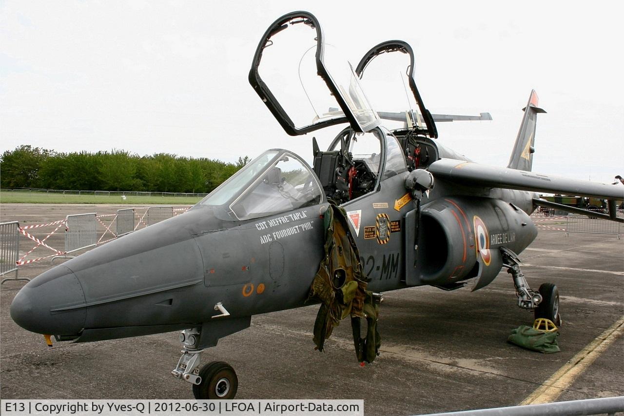 E13, Dassault-Dornier Alpha Jet E C/N E13, Dassault-Dornier Alpha Jet E, Static display, Avord Air Base 702 (LFOA) open day 2012