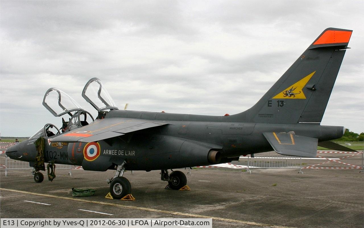 E13, Dassault-Dornier Alpha Jet E C/N E13, Dassault-Dornier Alpha Jet E, Static display, Avord Air Base 702 (LFOA) open day 2012