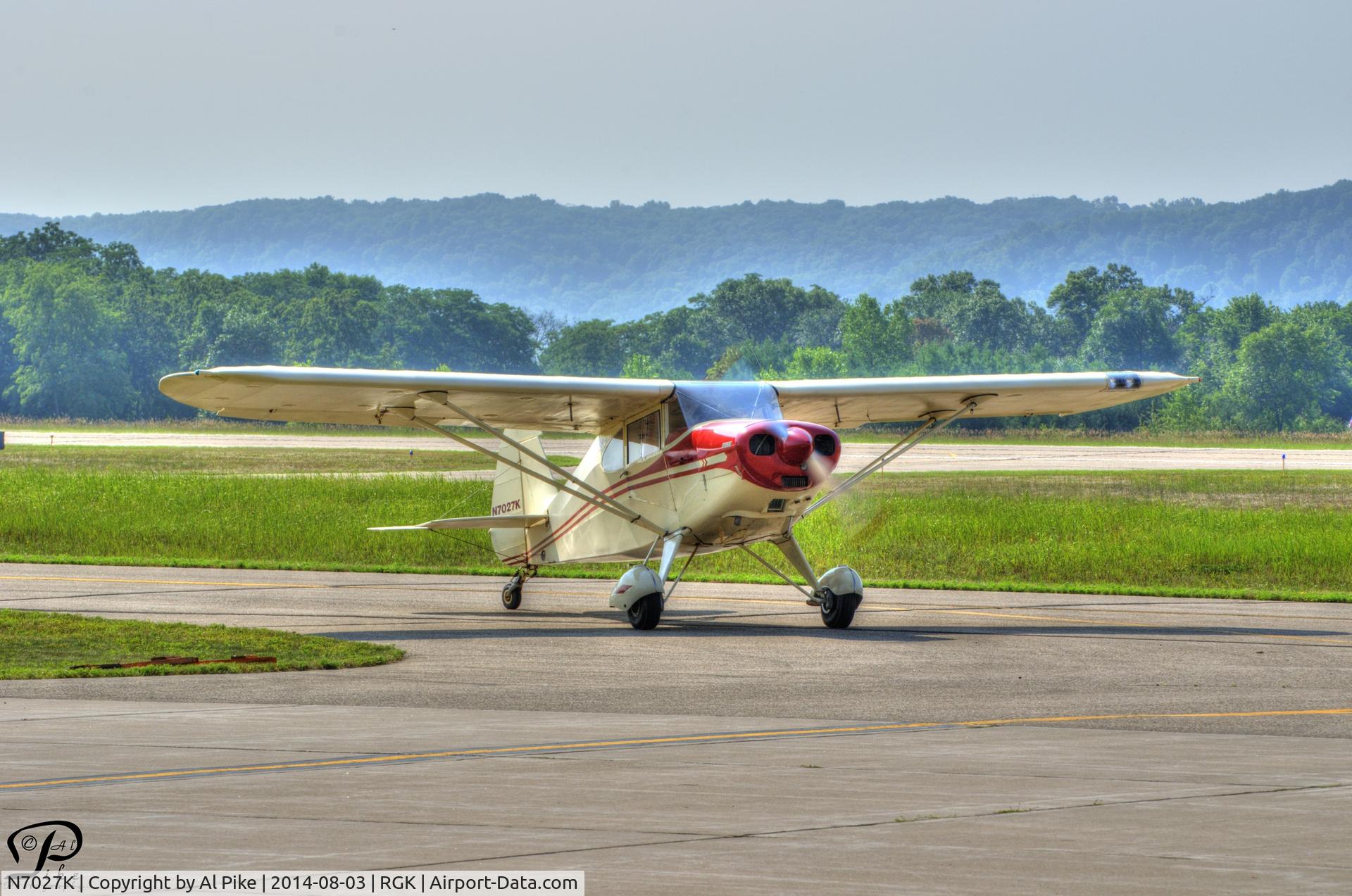N7027K, 1950 Piper PA-20 Pacer C/N 20-133, Photo was taken during a fly-in at the Red Wing Airport