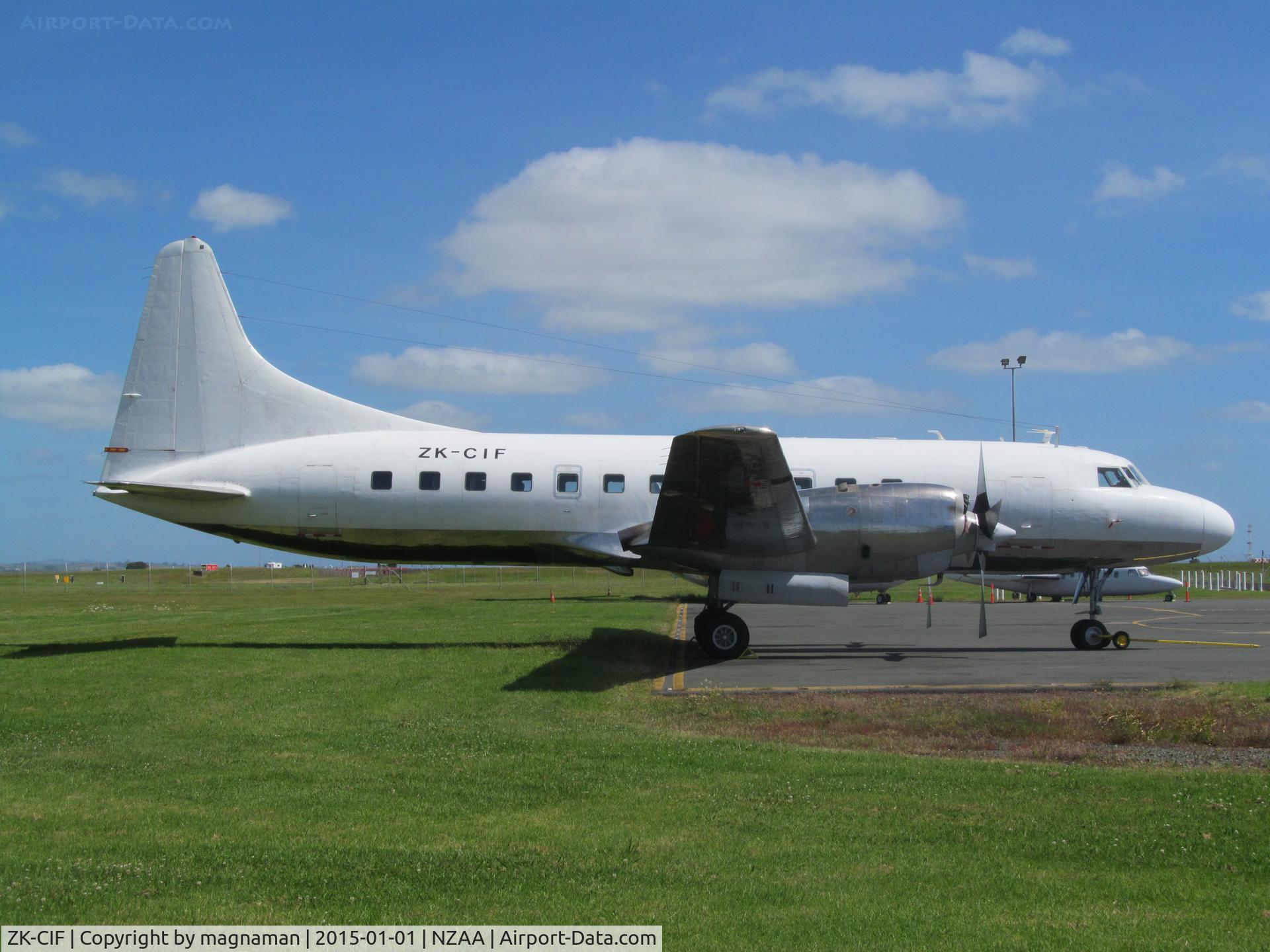 ZK-CIF, 1956 Convair 580 C/N 381, superb example of blue sky and cool convair