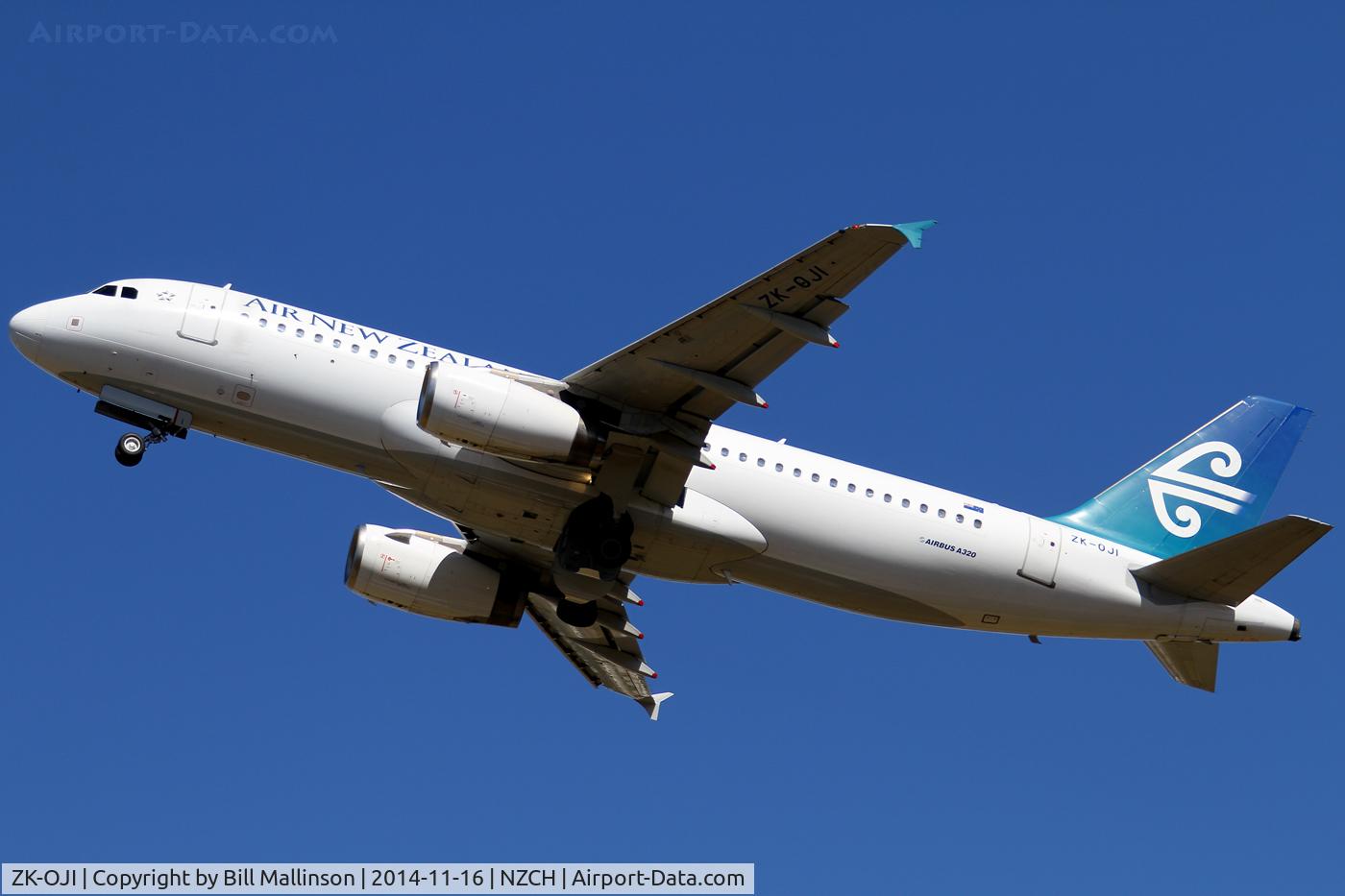 ZK-OJI, 2004 Airbus A320-232 C/N 2297, off from 02