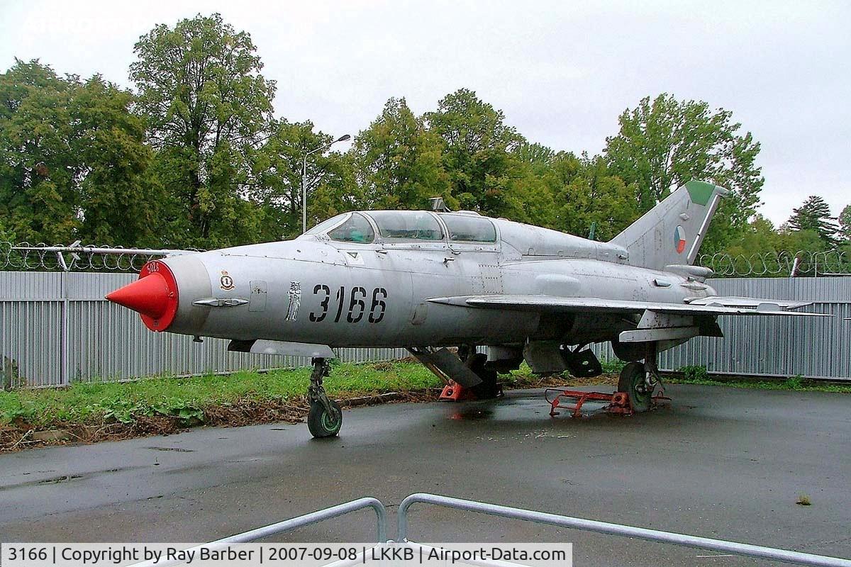 3166, Mikoyan-Gurevich MiG-21UM C/N 516931066, Mikoyan-Gurevich MiG-21UM Fishbed [516931066] (Czech Air Force) Prague-Kbely~OK 08/09/2007