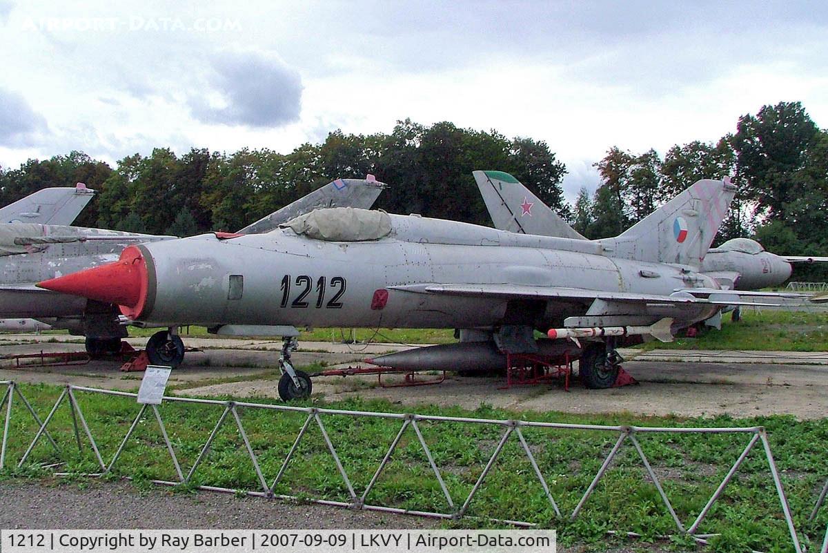1212, Mikoyan-Gurevich MiG-21PF C/N 761212, Mikoyan-Gurevich MiG-21PF Fishbed [761212] (Czech Air Force) Vyskov~OK 09/09/2007