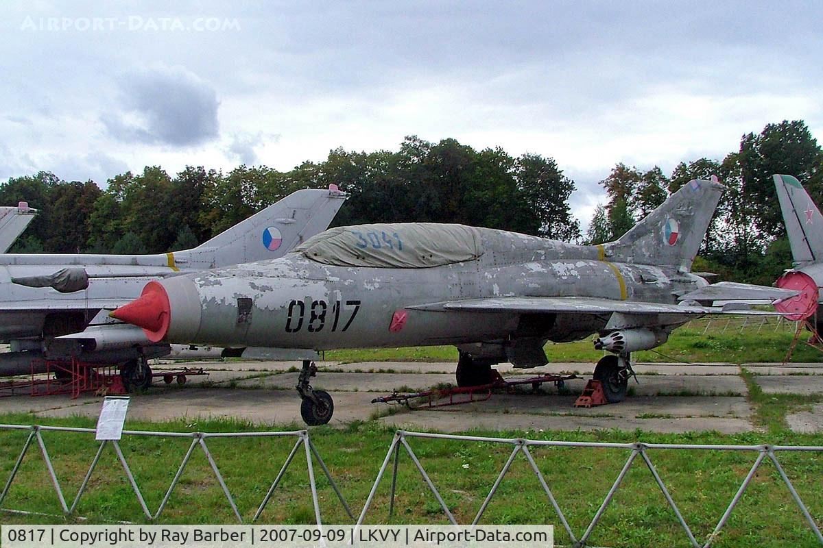 0817, Mikoyan-Gurevich MiG-21U C/N 660817, Mikoyan-Gurevich MiG-21U-400 Fishbed [660817] (Czech Air Force) Vyskov~OK 09/09/2007