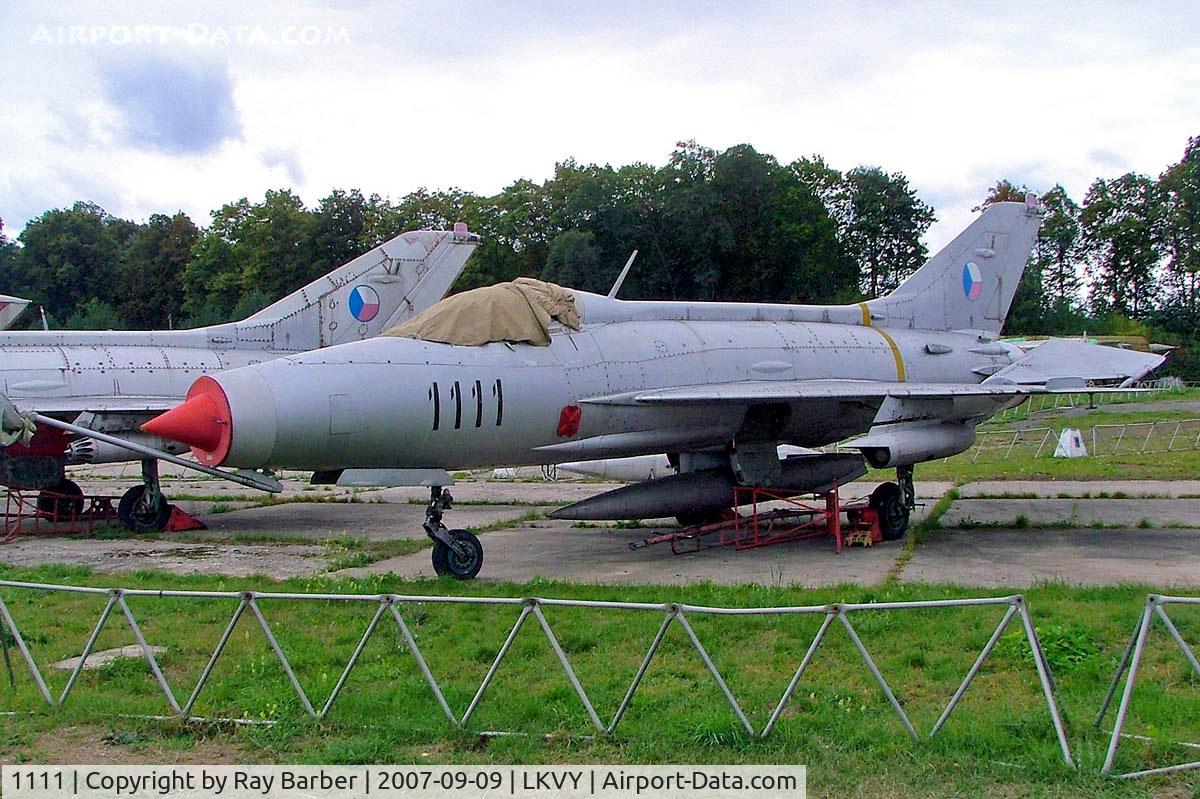 1111, Mikoyan-Gurevich MiG-21F-13 C/N 261111, Mikoyan-Gurevich MiG-21F-13 Fishbed [261111] (Czech Air Force) Vyskov~OK 09/09/2007