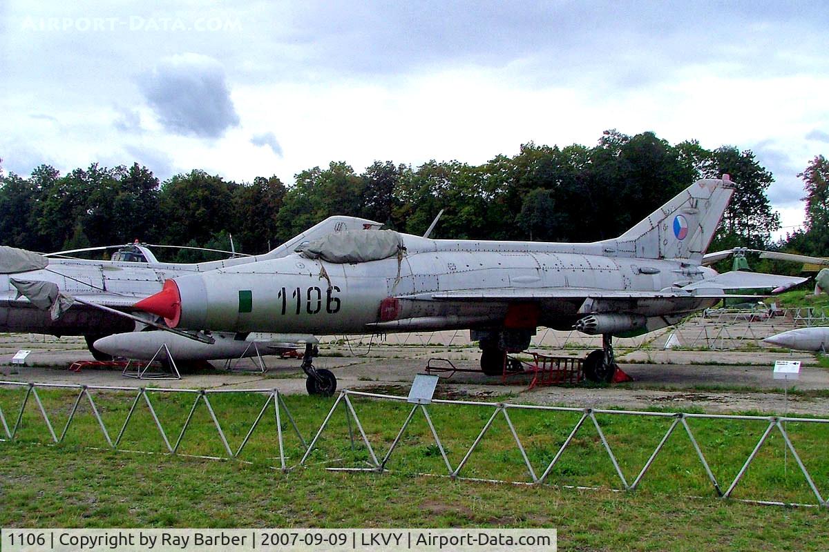 1106, Mikoyan-Gurevich MiG-21F-13 C/N 261106, Mikoyan-Gurevich MiG-21F-13 Fishbed [261106] (Czech Air Force) Vyskov~OK 09/09/2007