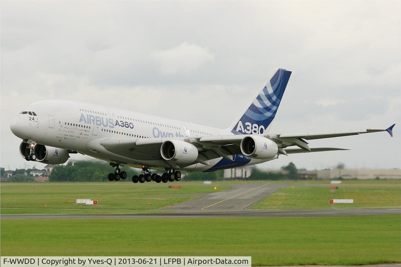F-WWDD, 2005 Airbus A380-861 C/N 004, Airbus A380-861, Take off Rwy 21, Paris-Le Bourget (LFPB-LBG) Air Show 2013