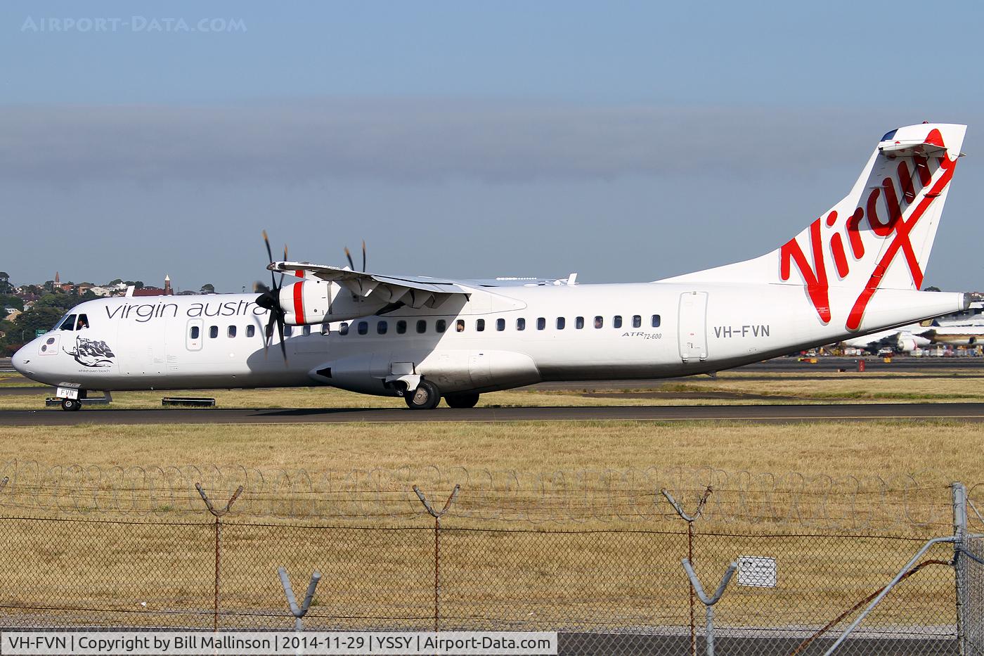 VH-FVN, 2012 ATR 72-212A C/N 1039, TAXIING TO 34R