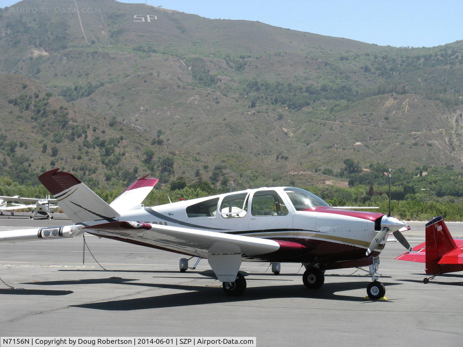 N7156N, 1968 Beech V35A Bonanza C/N D-8687, 1968 Beech V35A BONANZA, Continental IO-520-B 285 Hp