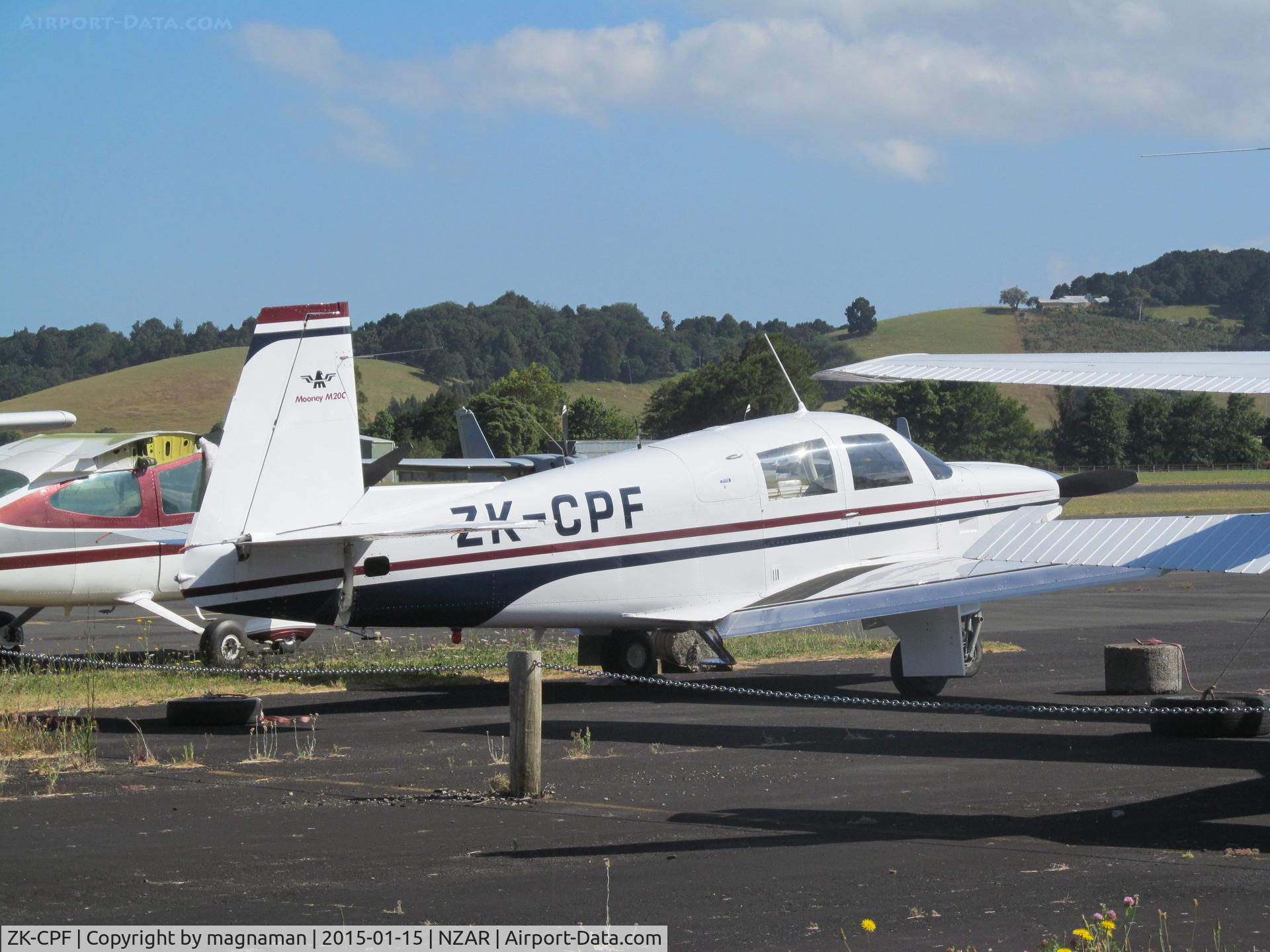 ZK-CPF, 1966 Mooney M20C Ranger C/N 3240, Awaiting maintenance at ardmore