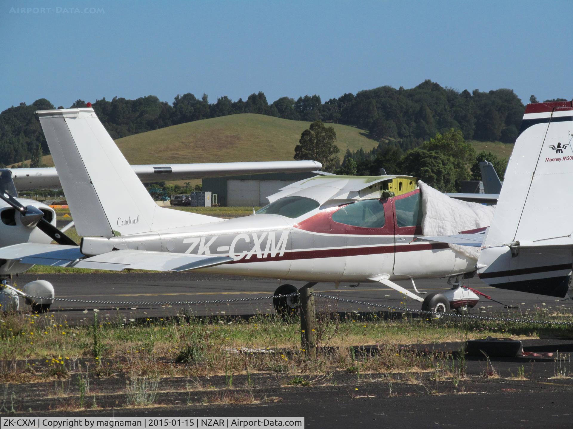 ZK-CXM, Cessna 177B Cardinal C/N 17701462, awaiting maintenace