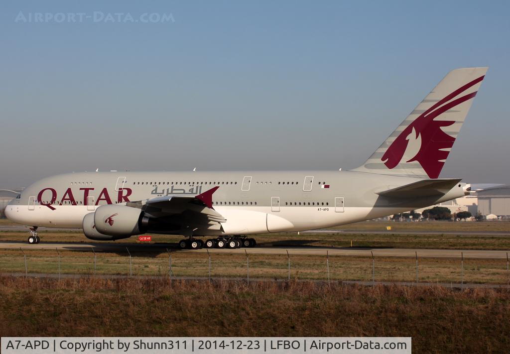 A7-APD, 2014 Airbus A380-861 C/N 160, Delivery day...