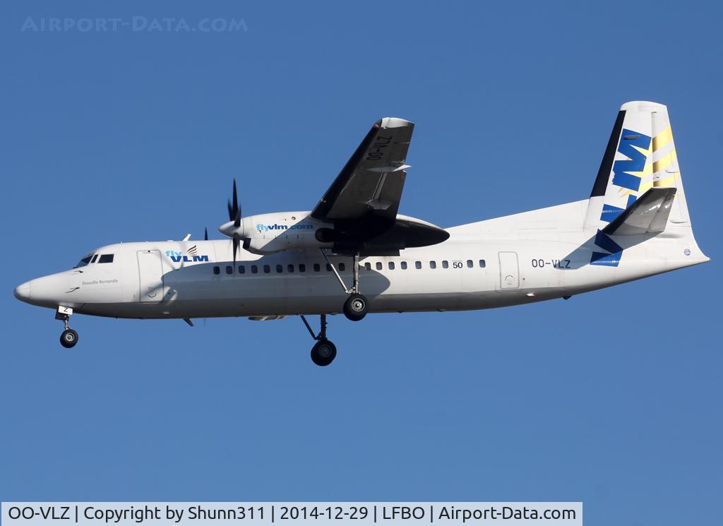OO-VLZ, 1992 Fokker 50 C/N 20264, Landing rwy 32L
