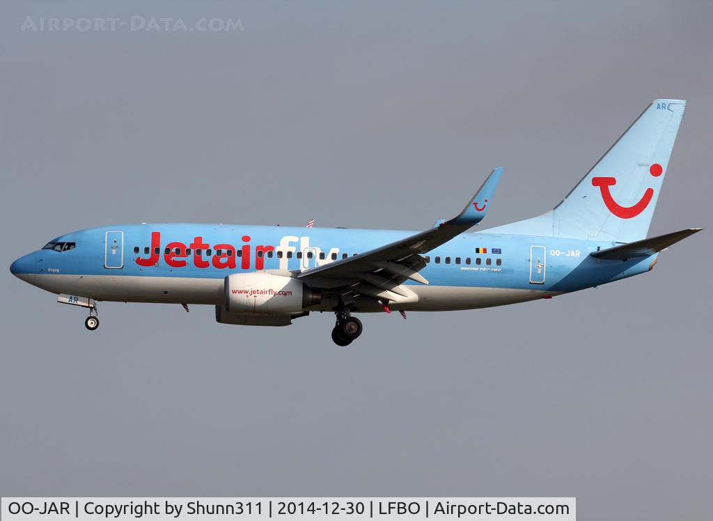OO-JAR, 2009 Boeing 737-7K5 C/N 35150, Landing rwy 32L