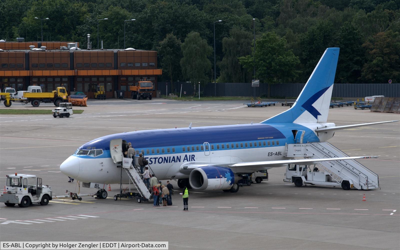 ES-ABL, 1998 Boeing 737-5L9 C/N 28997, Boarding for return to TLL...