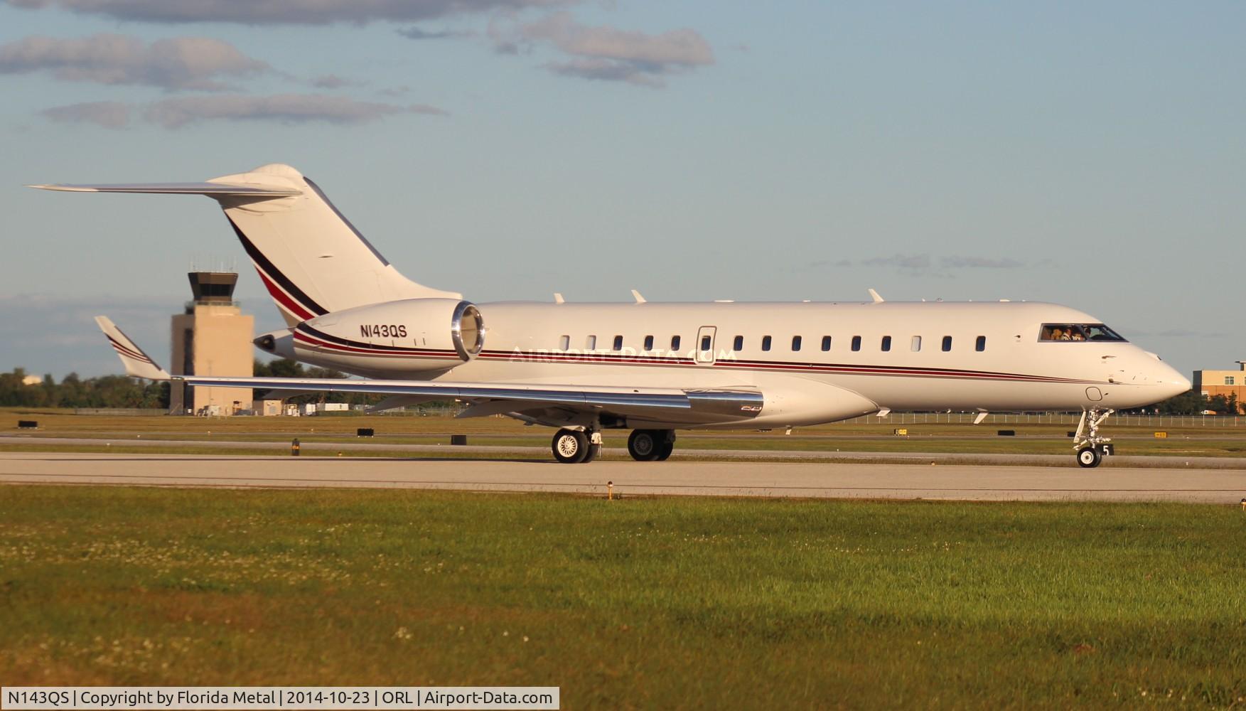 N143QS, 2012 Bombardier BD-700-1A10 Global 6000 C/N 9499, Net Jets Global 6000