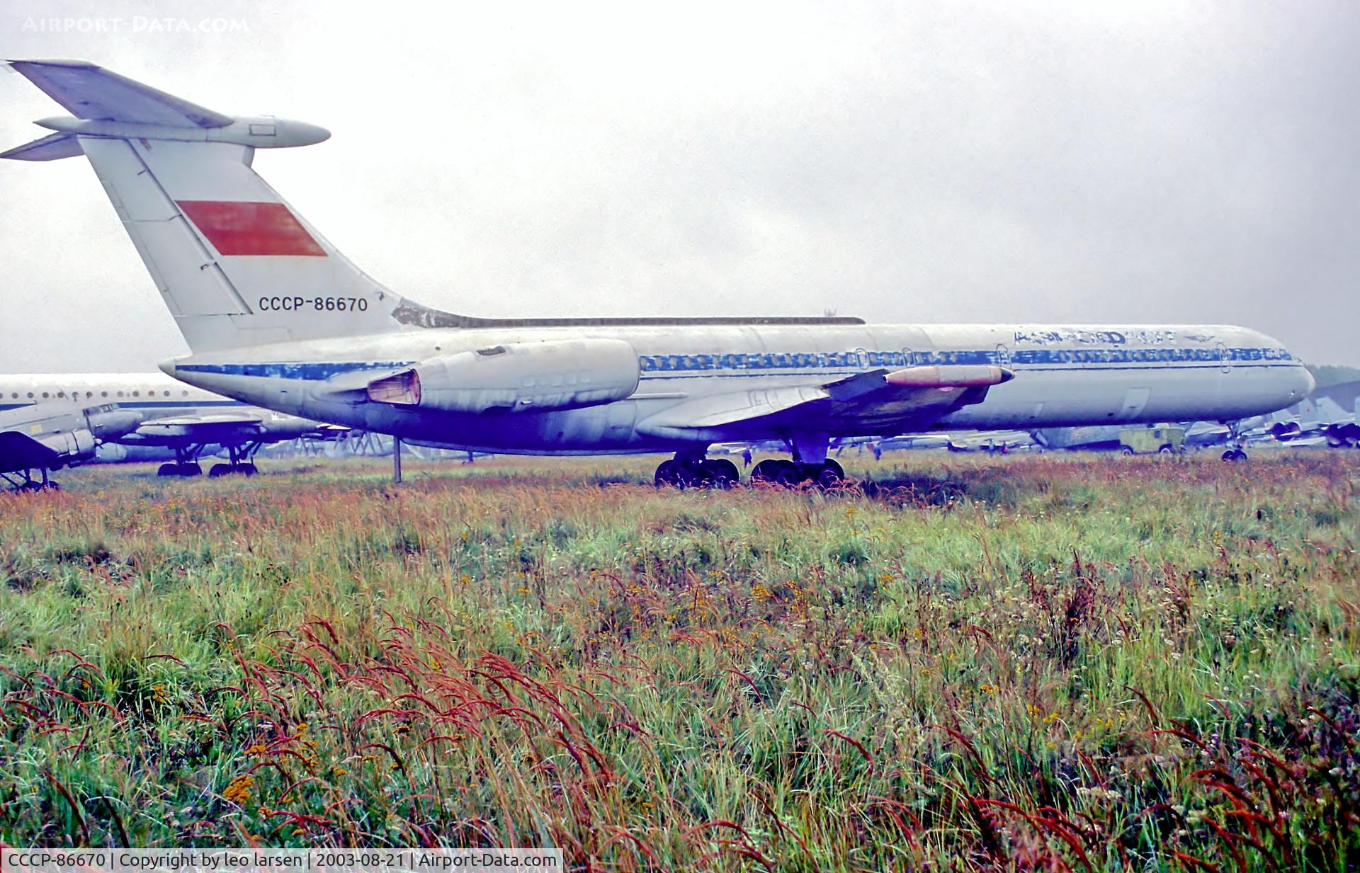 CCCP-86670, 1967 Ilyushin Il-62 C/N 70205, Monino Museum Moscow 21.8.03