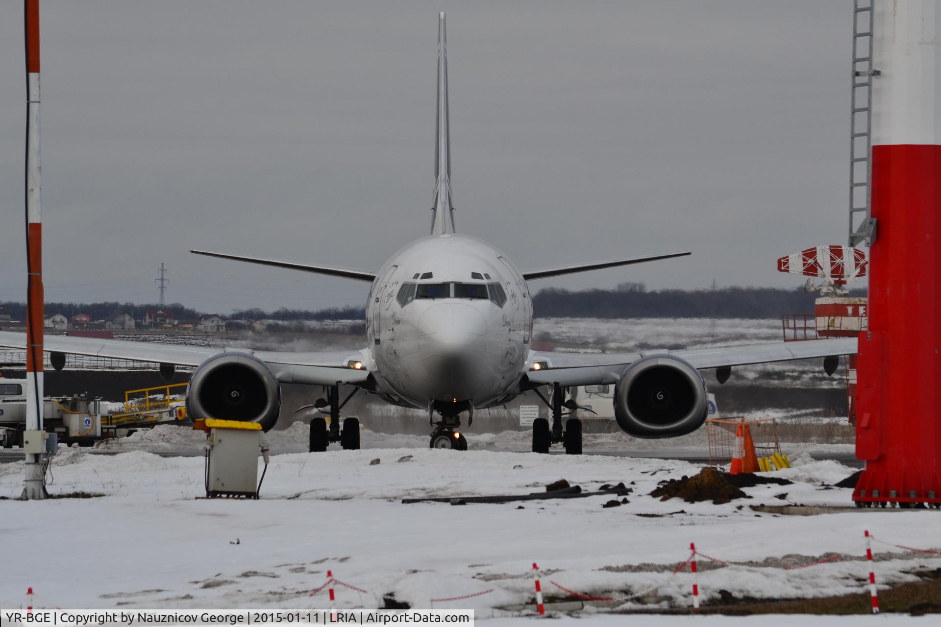 YR-BGE, 1994 Boeing 737-38J C/N 27395/2671, Flight 405L Iasi-Rome,preparing for takeoff.