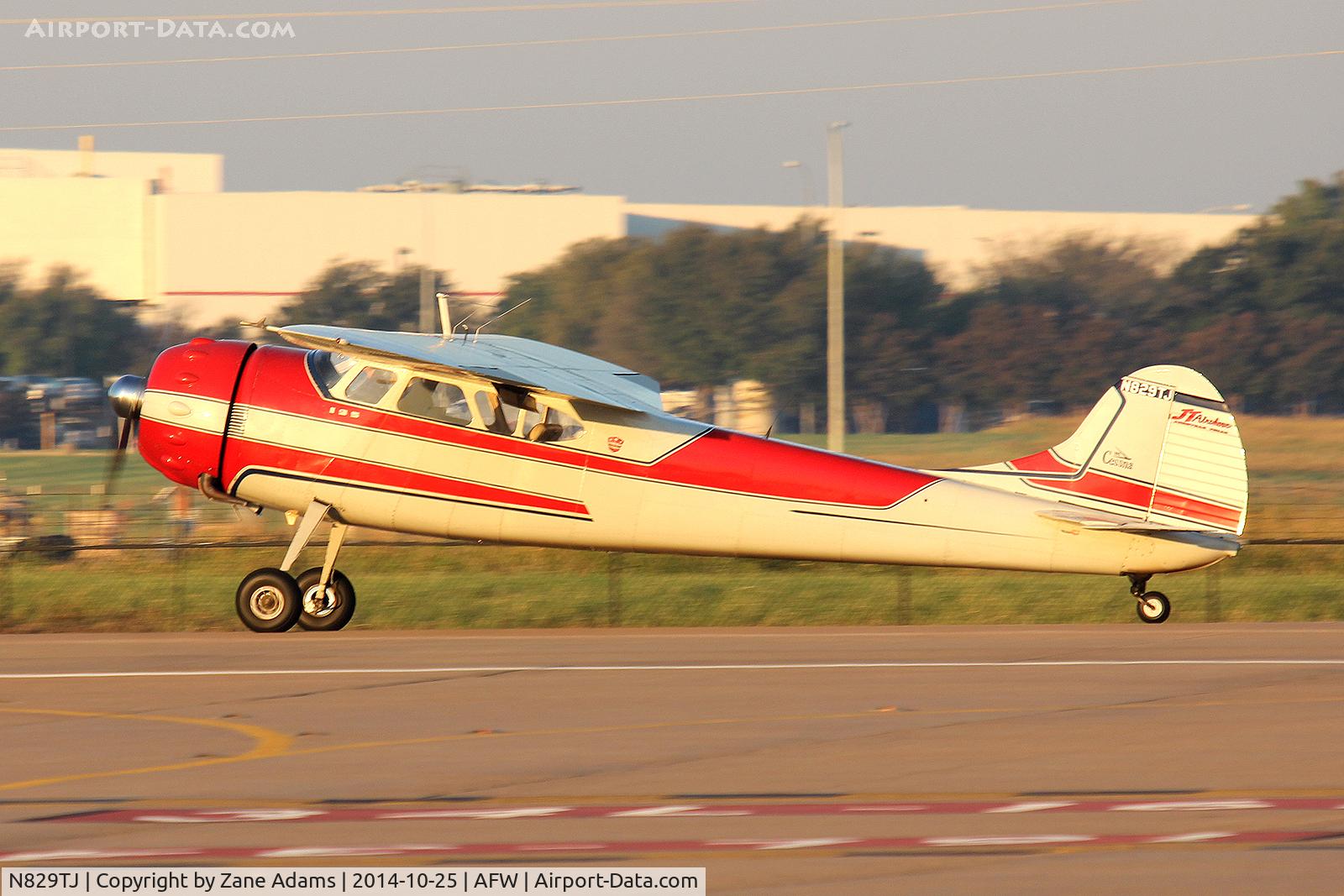 N829TJ, 1953 Cessna 195 C/N 16048, At the 2014 Alliance Airshow
