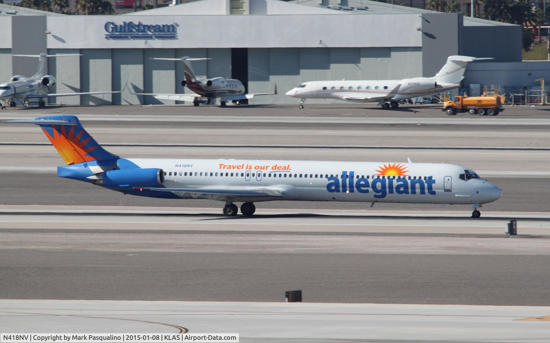 N418NV, 1988 McDonnell Douglas MD-82 (DC-9-82) C/N 49615, MD-83
