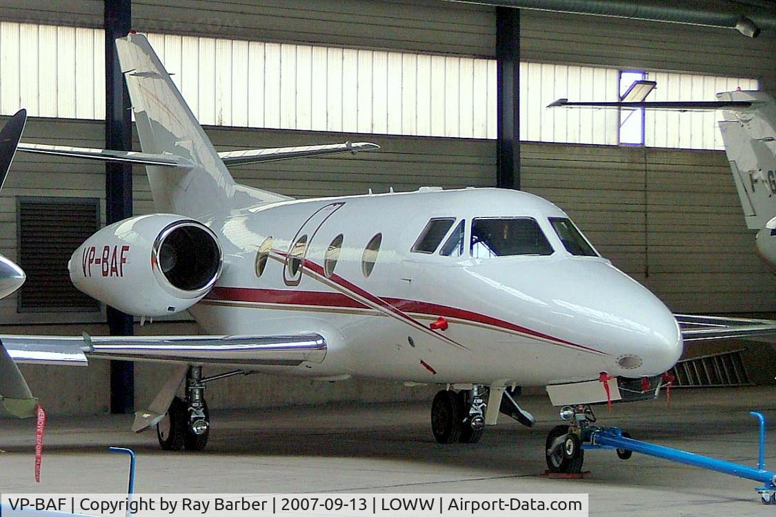 VP-BAF, 1987 Dassault Falcon 100 C/N 210, Dassault Falcon 100 [210] Vienna-Schwechat~OE 13/09/2007
