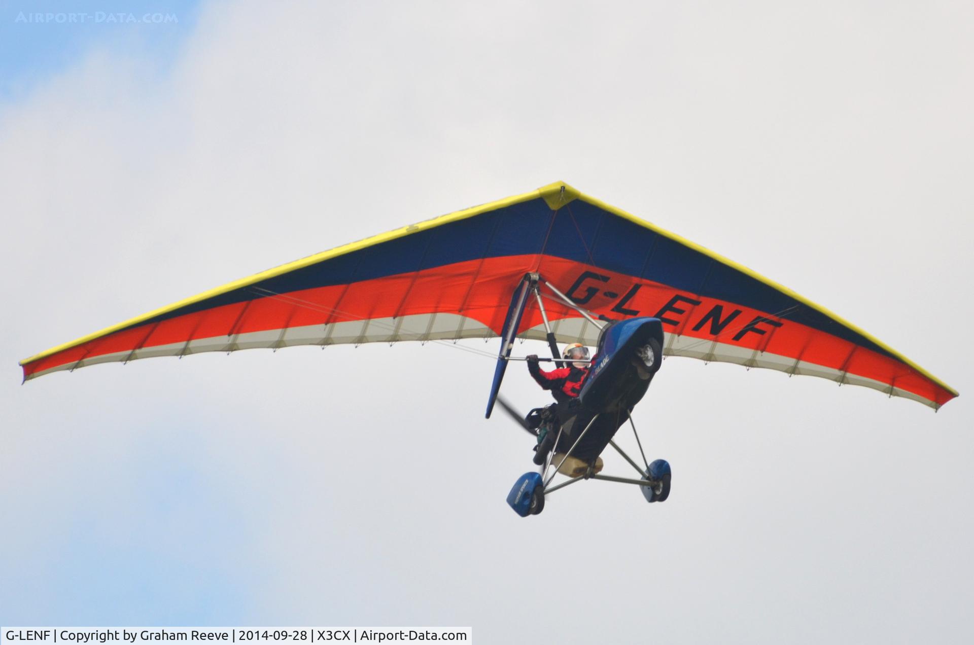G-LENF, 2004 Mainair Blade 912S C/N 1362-0104-7-W1157, Over head at Northrepps.