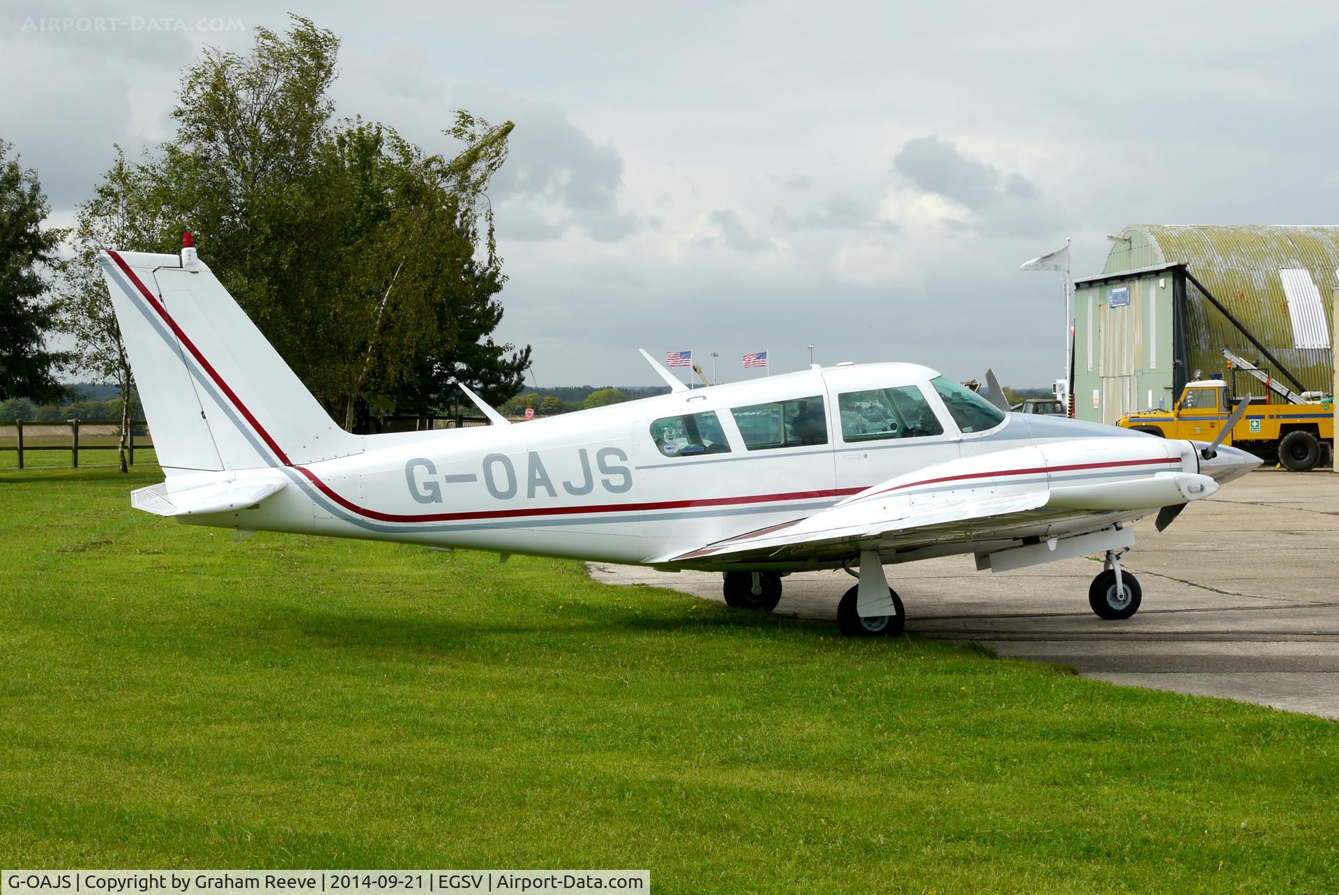 G-OAJS, 1970 Piper PA-39 Twin Comanche C/R C/N 39-15, Parked at Old Buckenham.